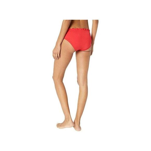 Kate Spade Scalloped Edge Hipster Bikini Bottom Size XL Rosa Red NEW - Picture 5 of 5